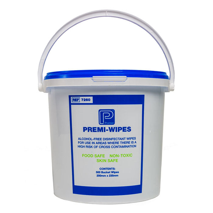 Premi-Wipes Alcohol Free Disinfectant Wipes | Pack of 500