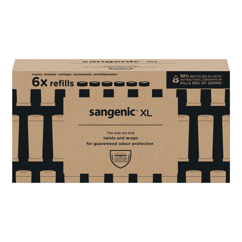 Sangenic Tommee Tippee Twist & Click XL Refill Cassettes | Box of 6