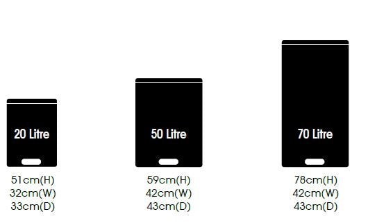 Sunflower Hospital/Clinical Bins | Various Sizes & Lid Colours