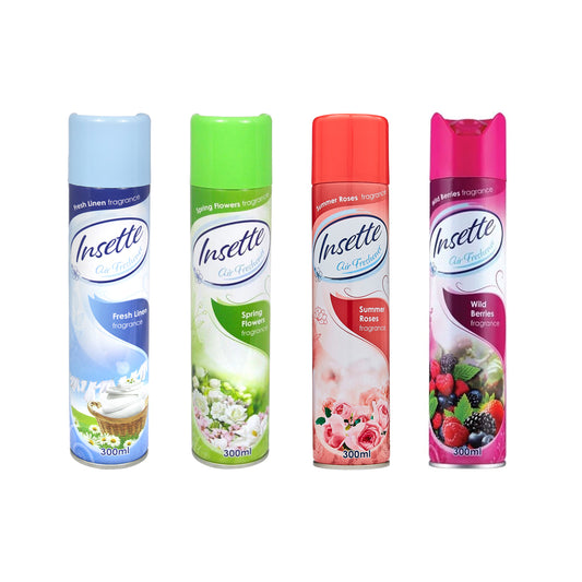 Insette Air Freshener | Aerosol | 300ml | Various Fragrances