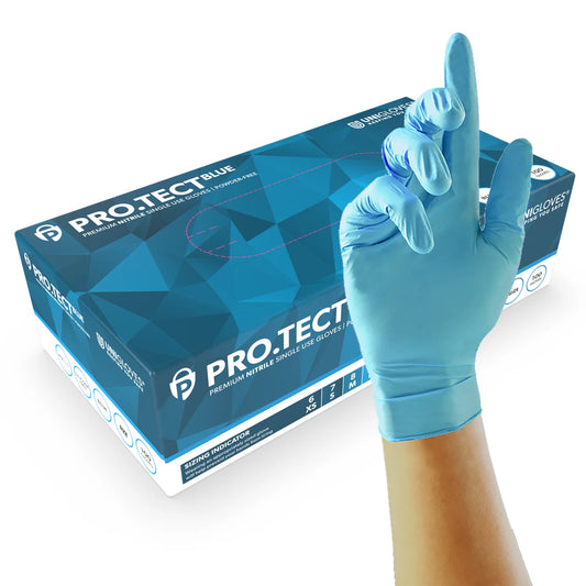 Pro.Tech Heavy Duty Nitrile Gloves | Blue | Box of 100