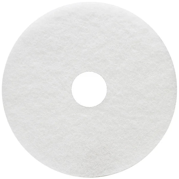 14" Floor Polishing Pad | White | Pack of 5