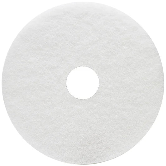 14" Floor Polishing Pad | White | Pack of 5