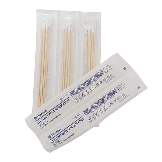 Universal Sterile Cotton Tipped Applicators With Wooden Shaft UN982S