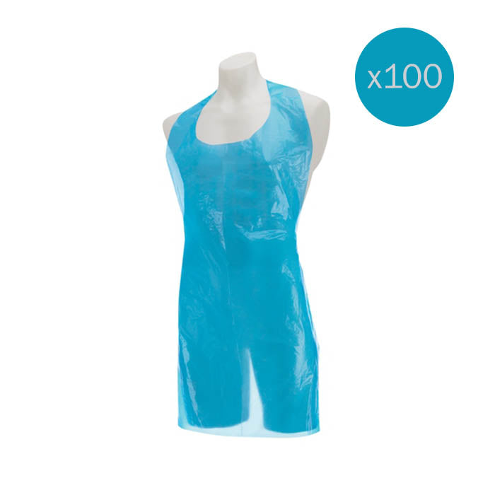 Healthgard Polythene Aprons | Blue or White | Pack of 100