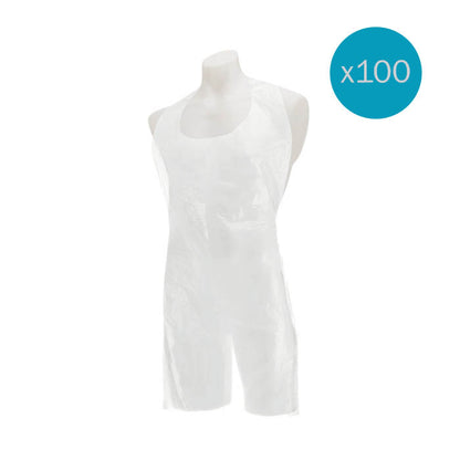 Healthgard Polythene Aprons | Blue or White | Pack of 100