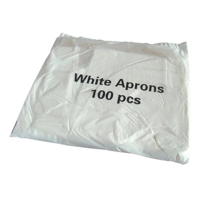 Pro Polythene Aprons | White or Blue | Pack of 100