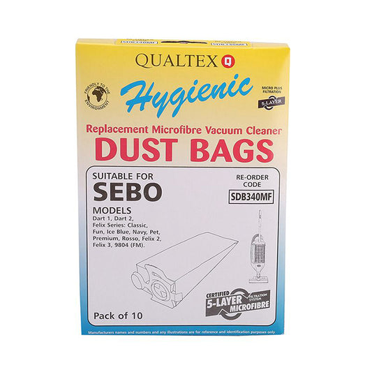 Qualtex Hoover Bags For Sebo Dart/Felix Series