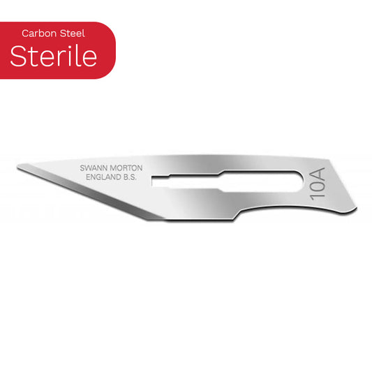 Sterile carbon steel no. 10a blade