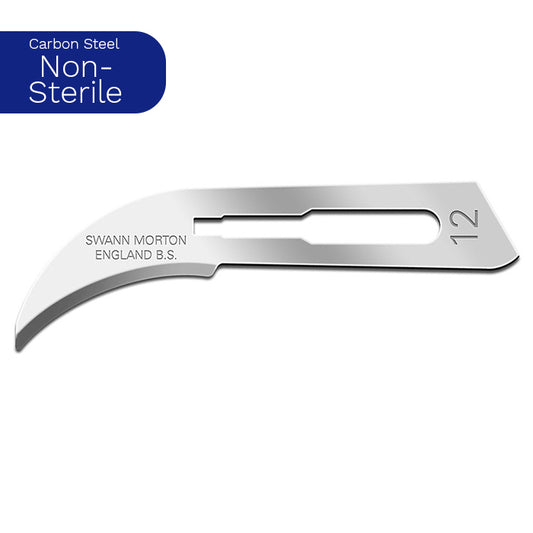 Swann Morton Carbon Steel Non-Sterile Blades No. 12 0104