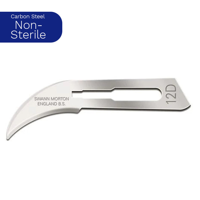 Swann Morton Carbon Steel Blades Non-Sterile No. 12D 0118 