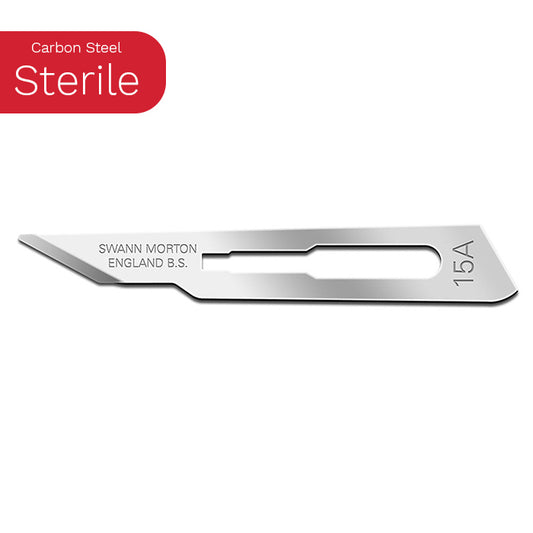 Swann Morton Carbon Steel Sterile Blades No. 15A