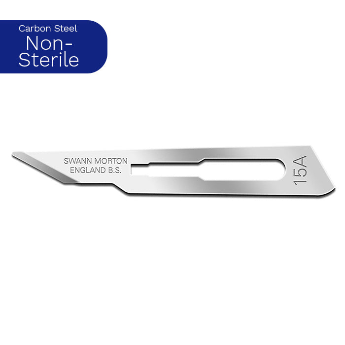 Swann Morton Carbon Steel Non-Sterile No. 15A Blades 0120