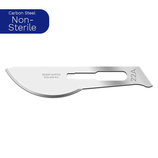 Swann Morton Carbon Steel Non-Sterile No. 22A Blades 0109 