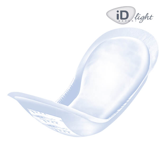 iD Expert Light-shaped pad with logo.