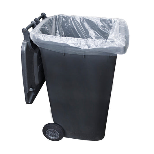 Clear Medium Duty Wheelie Bin Liners (100)