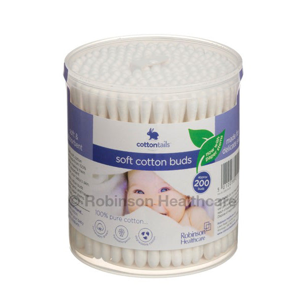 Individual tub of cottontails soft cotton buds.