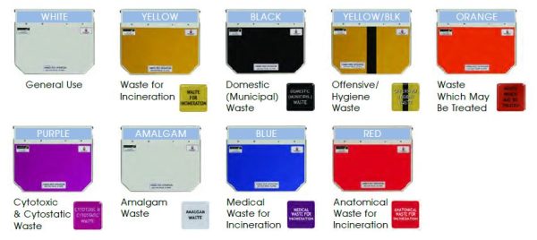 Sunflower Hospital/Clinical Bins | Various Sizes & Lid Colours