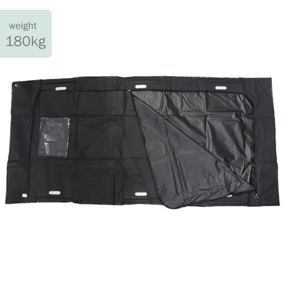 Heavy Duty Black P.E.V.A. Body Bag with Grab Handle | Singles or Case of 10