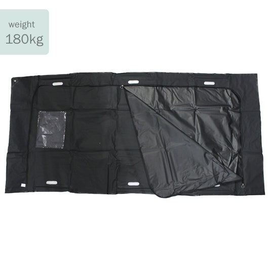 Extra Heavy Duty Black P.E.V.A. Body Bag with Grab Handle | Singles or Case of 10