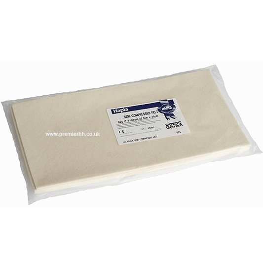 Hapla Semi Compressed Mixture Felt | 22.5cm x 45cm Sheet | 4 Sheets | Various Thicknesses