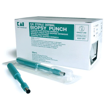 Kia Biopsy Punch with Plunger | Various Sizes | Pack of 20