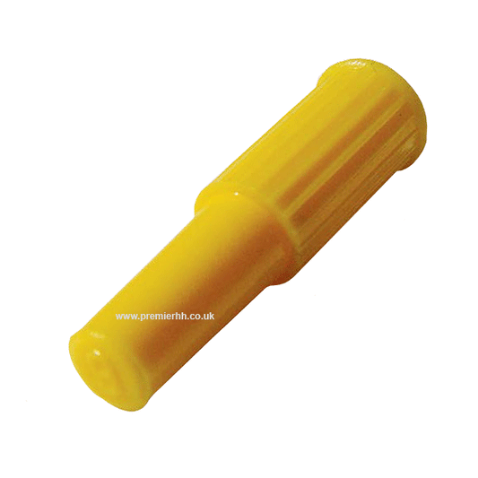 Universal IV/Syringe Caps | Female Luer Slip | Yellow | Pack of 100