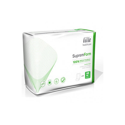 Lille Healthcare Suprem Form Shaped Pads | Various Absorbency | Case