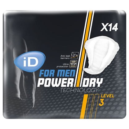 iD For Men | Incontinence Pads | Various Absorbency | Case