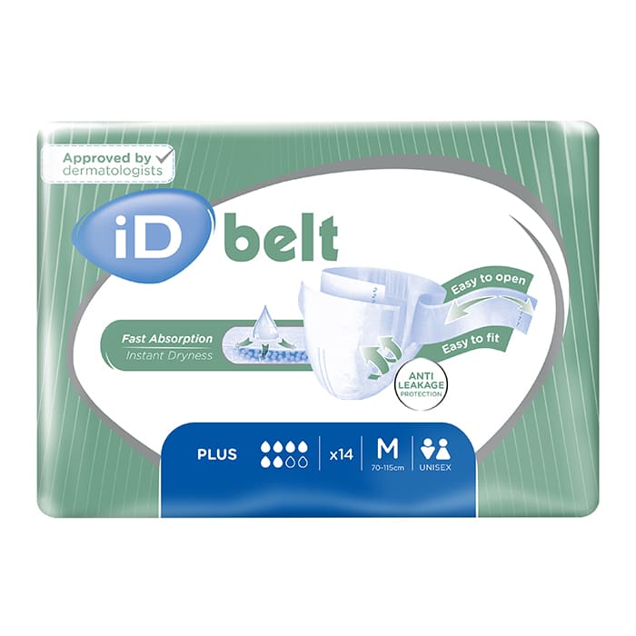 iD Expert Belt Briefs | Various Sizes & Absorbency | 4 Packs of 14