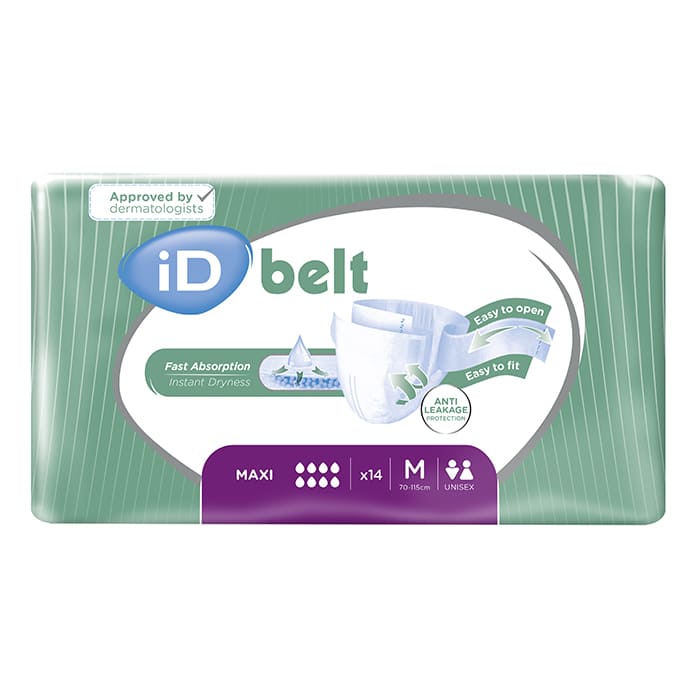 iD Expert Belt Briefs | Various Sizes & Absorbency | 4 Packs of 14