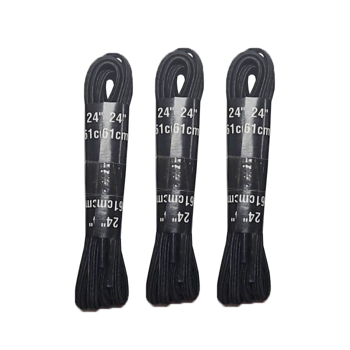 Elasticated Shoe Laces | Black | 610mm | 3 Pairs