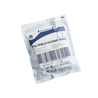 Outer pack of the Premier Polyfield Patient Pack. 