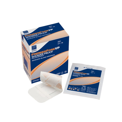 Premierpore VP Adhesive Island Dressings | Various Sizes | Box of 50