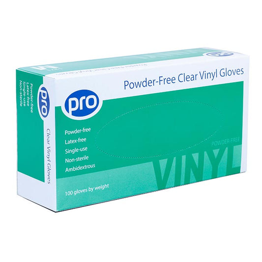 Pro Vinyl Powder Free Gloves | Various Sizes | Box of 100