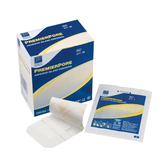 Premierpore Adhesive Island Dressing | Various Sizes