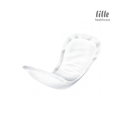 White lille suprem light incontinence shaped pad. 