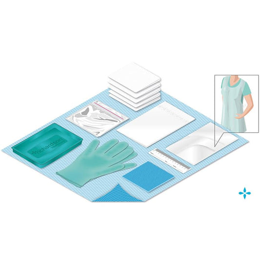 Softdrape dressing pack contents.