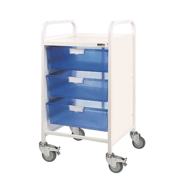 Sunflower VISTA 50 Trolley | 3 Double Trays | Various Colours