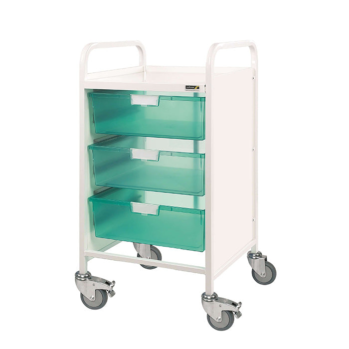 Sunflower VISTA 50 Trolley | 3 Double Trays | Various Colours