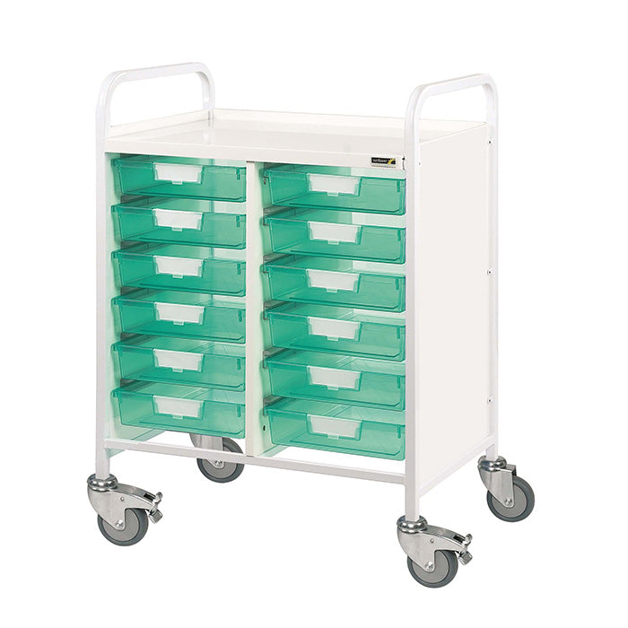 Sunflower VISTA 60 Trolley | 12 Single Trays | Various Colours