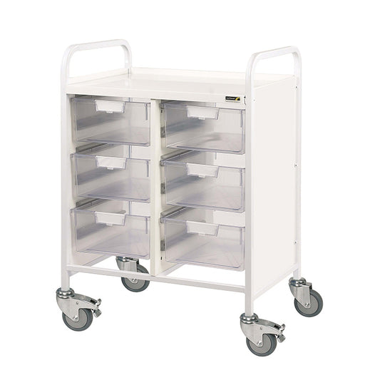 Sunflower VISTA 60 Trolley | 6 Double Trays | Various Colours