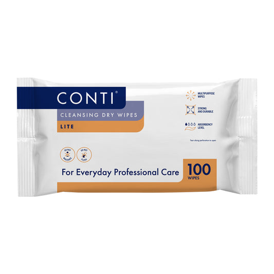 Conti Cleansing Dry Wipes Lite (100) CLW110 