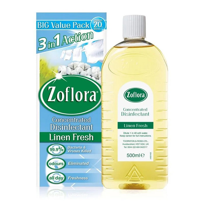 Zoflora Disinfectant | Linen Fresh | 500ml