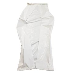 white envelope style body bag with white back ground